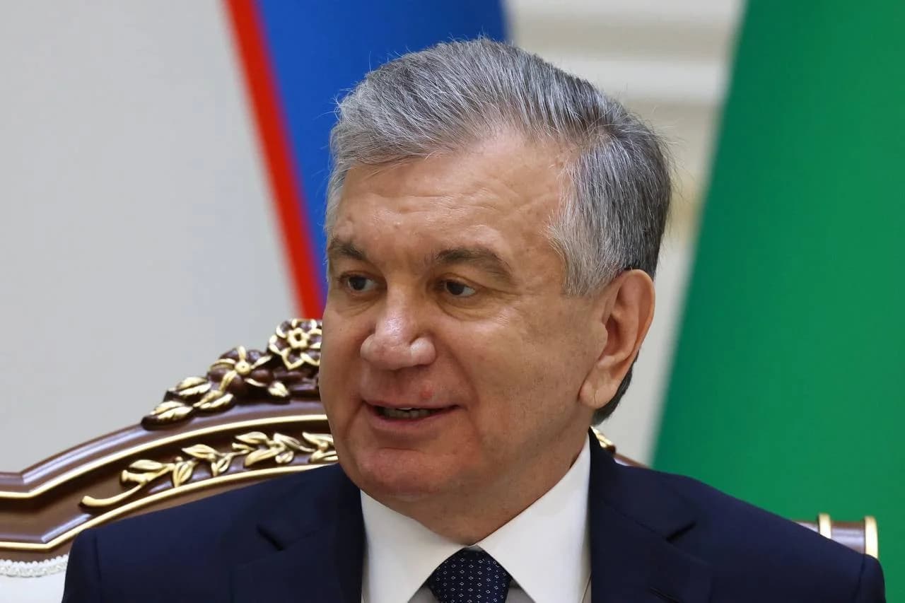 Ўзбекистон Президенти Шавкат Мирзиёевнинг яқин пландаги сурати